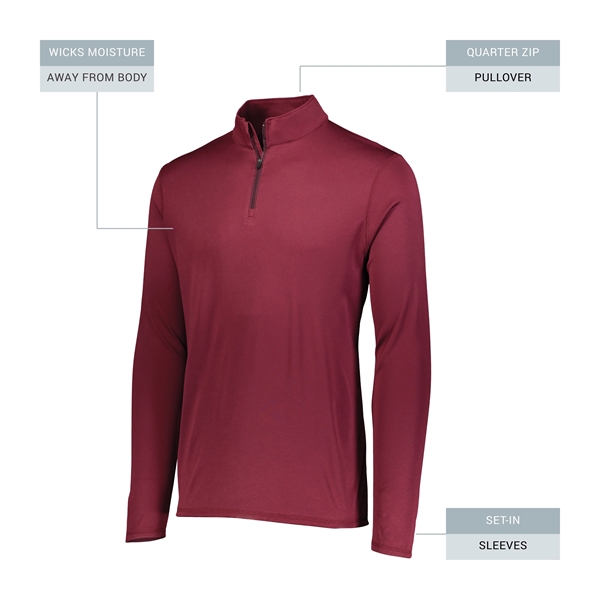 Attain 1/4 Zip Pullover with 100% polyester wicking knit... from ASI 37461 Augusta Sportswear