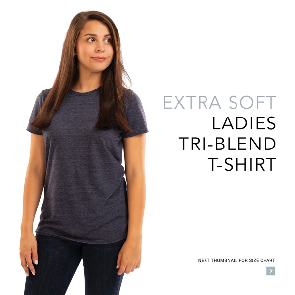 Ladies Tri-Blend T-Shirt with 50% polyester/38% cotton/12% rayon tri-blend knit.... from ASI 37461 Augusta Sportswear