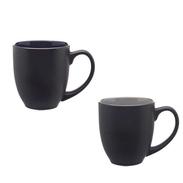 Dual tone ceramic mug with 16 oz. capacity with silkscreen imprint... from ASI 37218 Athena Promo (tm)