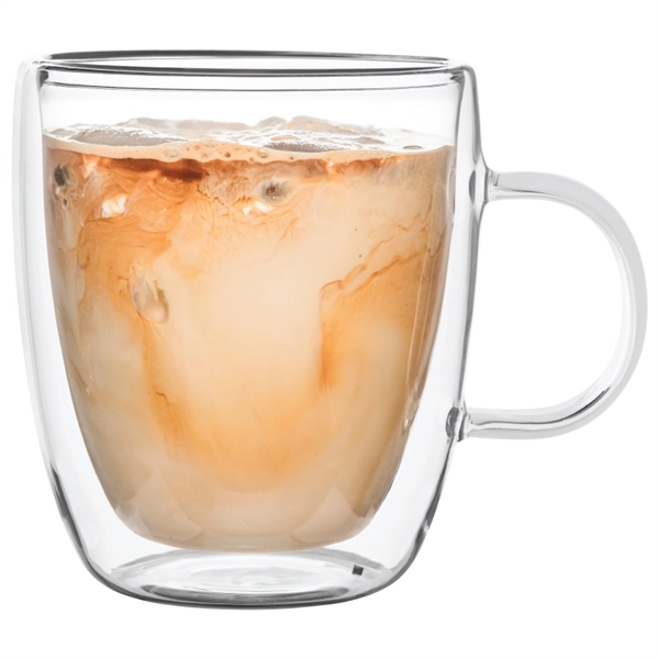 14 oz. double walled latte glass mug with handle... from ASI 57655 STOPNGO Line