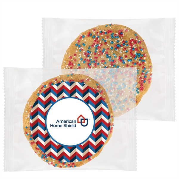 Sugar cookie with patriotic nonpareils.... from ASI 71685 Midnite Snax®