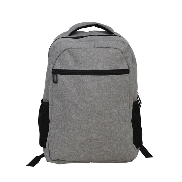 300D Laptop Heather Zippered Pocket Backpackk with 2 mesh pockets for... from ASI 41511 Brainchild USA Inc / BrainChild Gift Club