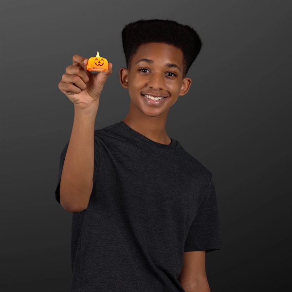 Pumpkin Lights LED Tea Candles; Blank and Imprint pricing... from ASI 34194 ALightPromos