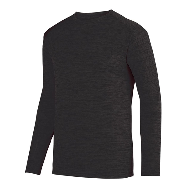 Shadow Tonal Heather Long Sleeve Tee... from ASI 84358 S&S Activewear