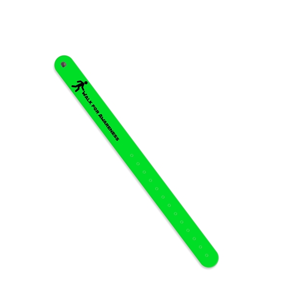 Reflective wristband measuring .75"H x 9.75"W with permanent or reusable options... from ASI 54040 Fey Promo / Reflectix® Mi Line by Fey