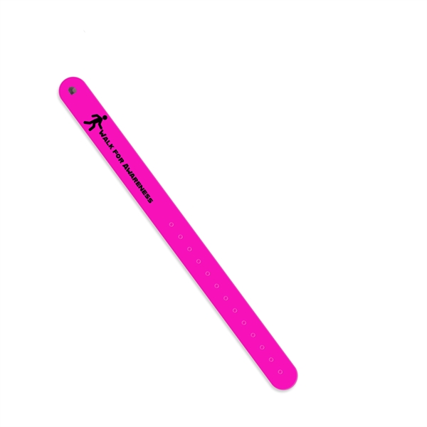 Reflective wristband measuring .75"H x 9.75"W with permanent or reusable options... from ASI 54040 Fey Promo / Reflectix® Mi Line by Fey