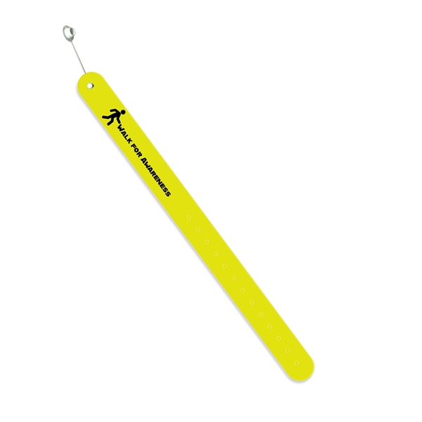 Reflective wristband measuring .75"H x 9.75"W with permanent or reusable options... from ASI 54040 Fey Promo / Reflectix® Mi Line by Fey