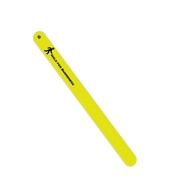 Reflective wristband measuring .75"H x 9.75"W with permanent or reusable options... from ASI 54040 Fey Promo / Reflectix® Mi Line by Fey
