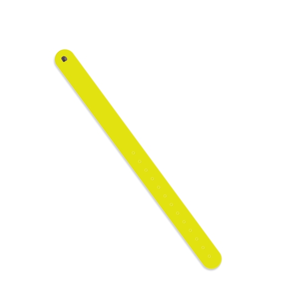 Reflective wristband measuring .75"H x 9.75"W with permanent or reusable options... from ASI 54040 Fey Promo / Reflectix® Mi Line by Fey