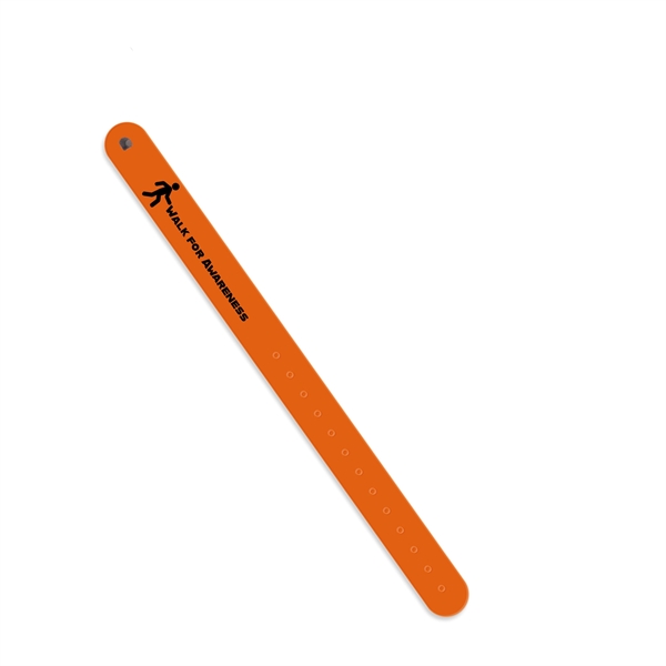 Reflective wristband measuring .75"H x 9.75"W with permanent or reusable options... from ASI 54040 Fey Promo / Reflectix® Mi Line by Fey