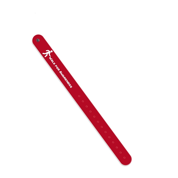 Reflective wristband measuring .75"H x 9.75"W with permanent or reusable options... from ASI 54040 Fey Promo / Reflectix® Mi Line by Fey