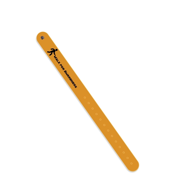 Reflective wristband measuring .75"H x 9.75"W with permanent or reusable options... from ASI 54040 Fey Promo / Reflectix® Mi Line by Fey