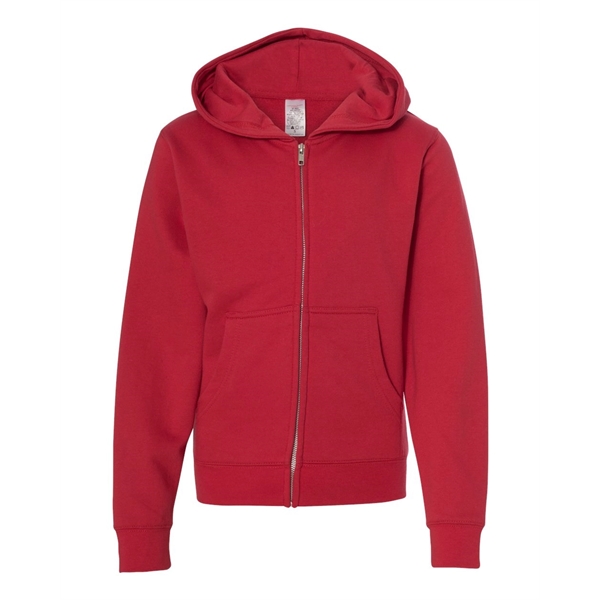 Youth Midweight Hooded Full-Zip Sweatshirt.... from ASI 84358 S&S Activewear