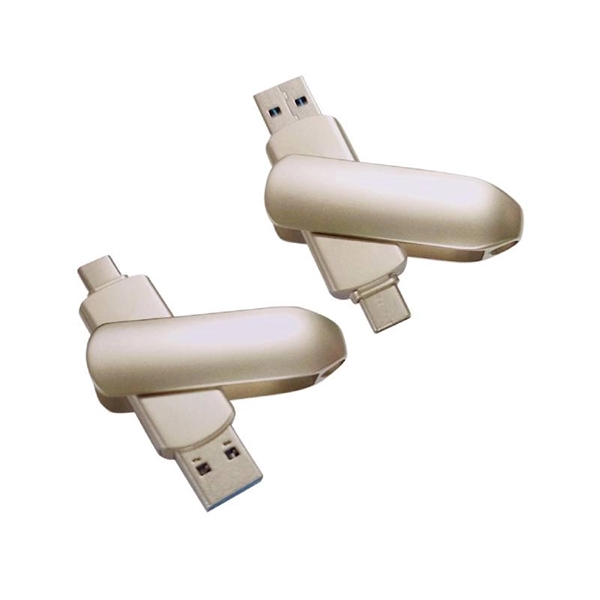 Electroplated Nickel Type-C USB Flash Drive USB 2.0 available in capacities... from ASI 37218 Athena Promo (tm)