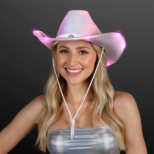 Light Up Iridescent Space Cowgirl Hat; Blank & Imprint Pricing... from ASI 34194 ALightPromos