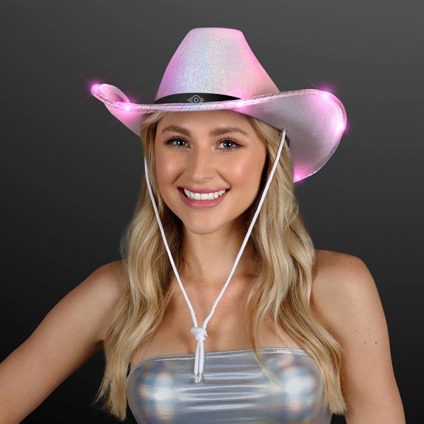 Light Up Iridescent Space Cowgirl Hat; Blank & Imprint Pricing... from ASI 34194 ALightPromos