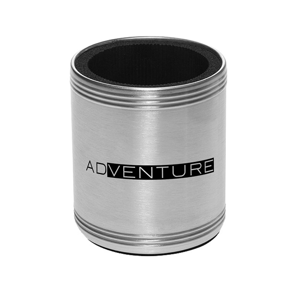 Stainless steel can cooler with foam interior provides superior insulation to... from ASI 62088 IDProductsource