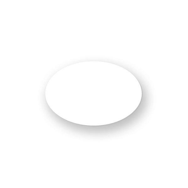 Oval shaped poly button made of 30 mil. high impact polystyrene,... from ASI 93520 Ventura Inc