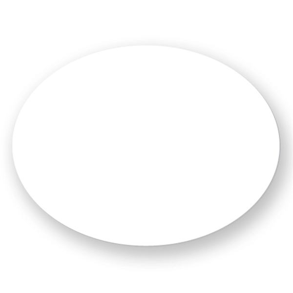 Oval shaped poly button made of 30 mil. high impact polystyrene,... from ASI 93520 Ventura Inc