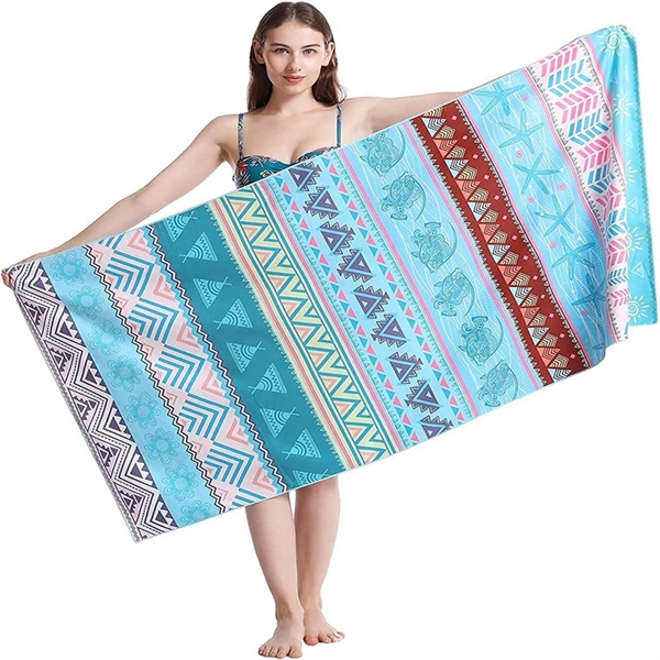 Beach Towel with full color imprint 27" x 55"... from ASI 72657 Active Life Promo / Active Life