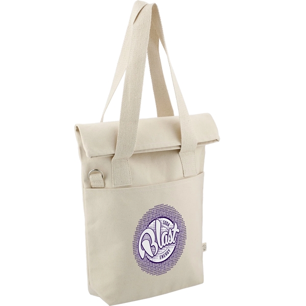 Organic cotton tote bag with two deep pockets.... from ASI 66887 PCNA / Leeds