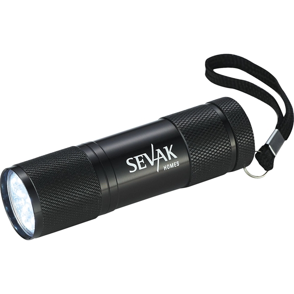 Flashlight with 9 LED lights, carry strap and batteries.... from ASI 66887 PCNA / Leeds