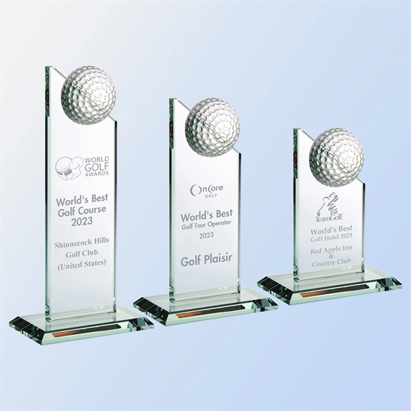 Jade Glass Golf Ball Award... from ASI 31517 Admart Products / Admart Line