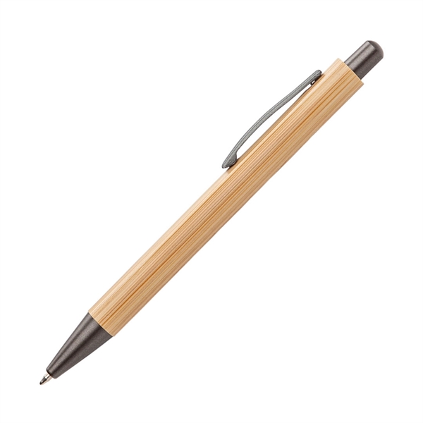 Lucky Clicker Bamboo Pen features an eco-friendly bamboo barrel and sleek... from ASI 84592 St Regis Group
