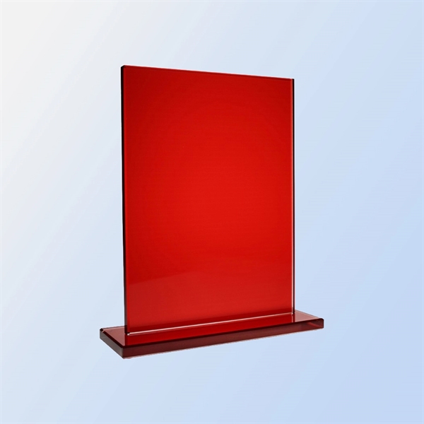 Jade Glass Red Square Award... from ASI 31517 Admart Products / Admart Line
