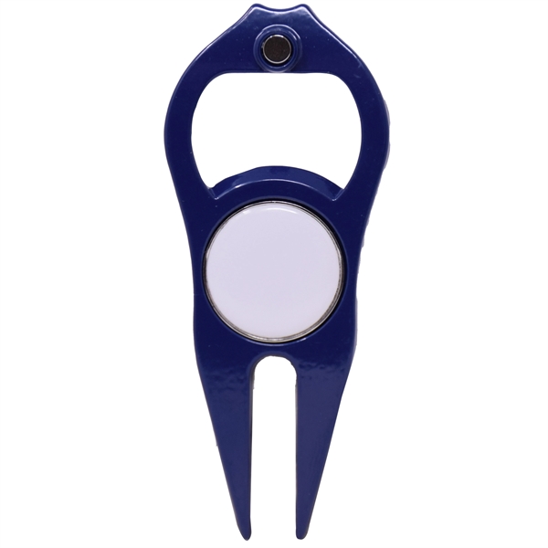 6-in-1 golf divot tool featuring a magnetic golf ball marker, bottle/can... from ASI 38120 Ball Pro / Diversified Quality Kitchenware