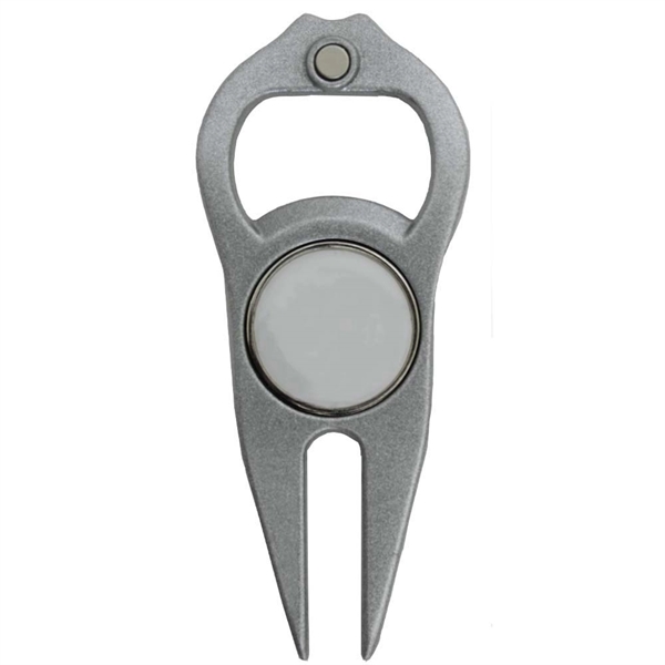 6-in-1 golf divot tool featuring a magnetic golf ball marker, bottle/can... from ASI 38120 Ball Pro / Diversified Quality Kitchenware