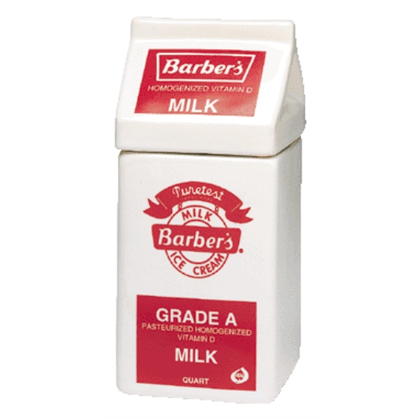 Milk Carton Canister Bank. 7" H x 3" Diameter.... from ASI 40261 Berney-Karp Inc / Creative Source