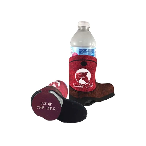 Full Color Boot Shape Can Cooler plus full color imprint... from ASI 37218 Athena Promo (tm)