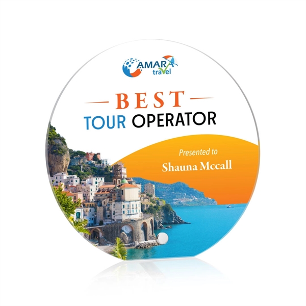 Polaris Circle VividPrint™ Award - Silver... from ASI 84592 St Regis Group / St Regis