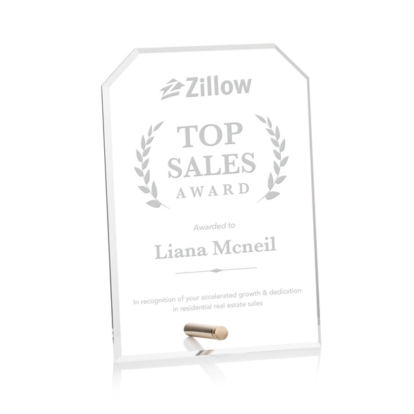 Polaris Clipped Rectangle Award - Gold... from ASI 84592 St Regis Group / St Regis