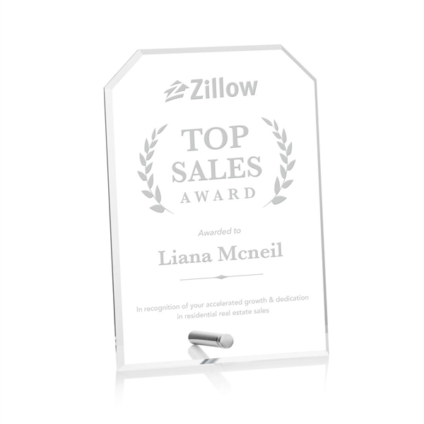 Polaris Clipped Rectangle Award - Silver... from ASI 84592 St Regis Group / St Regis