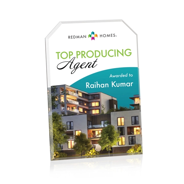 Polaris Clipped Rectangle VividPrint™ Award... from ASI 84592 St Regis Group / St Regis