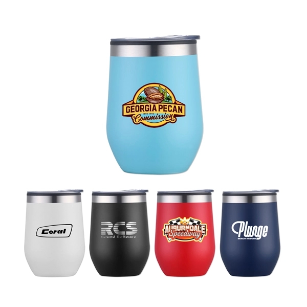 12 oz. wine tumbler made of double wall vacuum insulated stainless... from ASI 98360 WOWLine / WOWLine®
