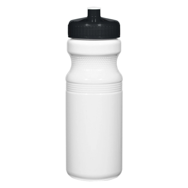 24 Oz. Poly-Clear Fitness Bottle. White and Translucent: Made With PET... from ASI 61125 Hit Promotional Products / Hit®