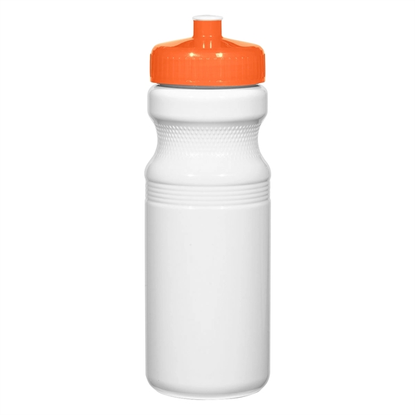 24 Oz. Poly-Clear Fitness Bottle. White and Translucent: Made With PET... from ASI 61125 Hit Promotional Products / Hit®