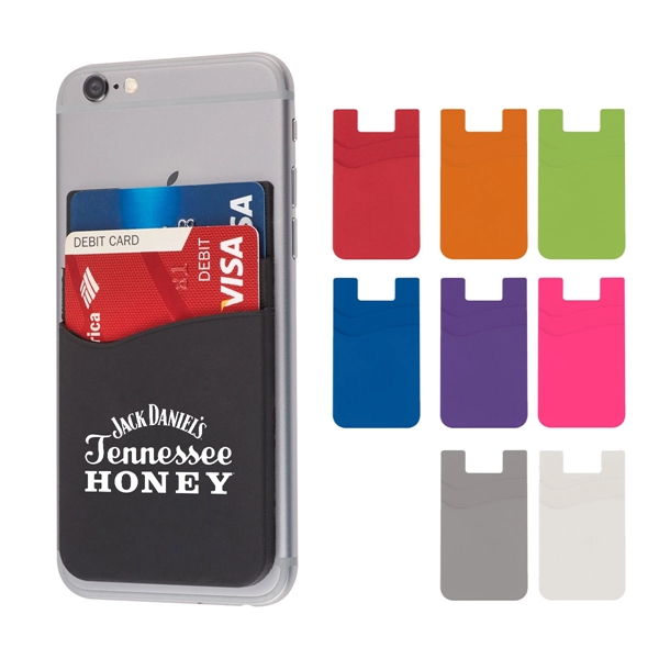 Silicone phone wallet with multiple pockets... from ASI 61125 Hit Promotional Products / Hit®