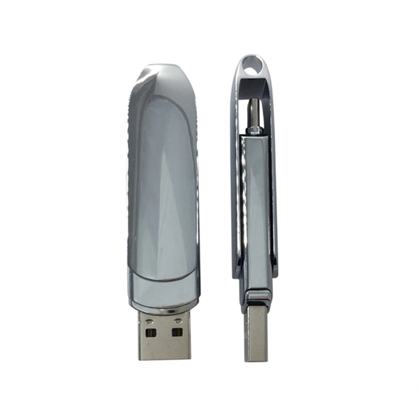 Electroplated Chrome Type-C USB Flash Drive USB 2.0 available in capacities... from ASI 37218 Athena Promo (tm)