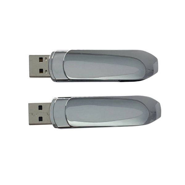 Electroplated Chrome Type-C USB Flash Drive USB 2.0 available in capacities... from ASI 37218 Athena Promo (tm)
