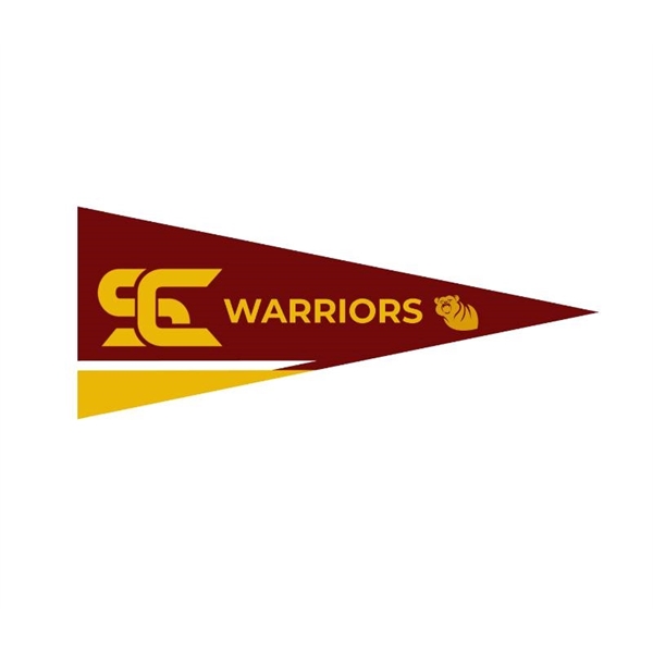 5" x 12" Full color felt pennant flag banner plus full... from ASI 37218 Athena Promo (tm)