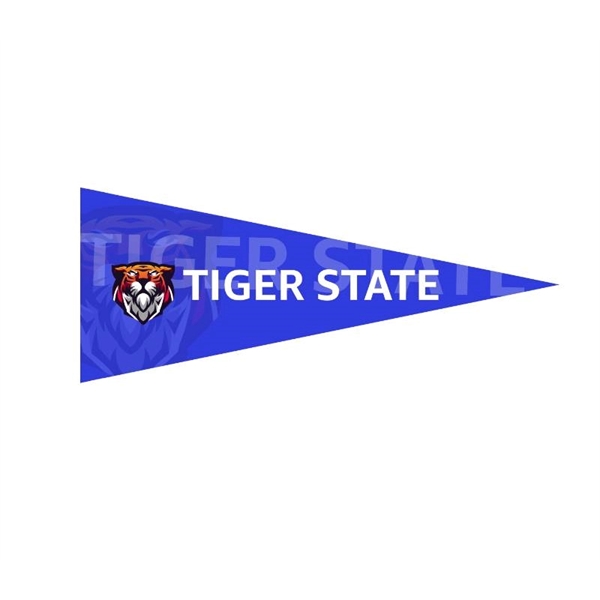 8" x 18" Full color felt pennant flag banner plus full... from ASI 37218 Athena Promo (tm)