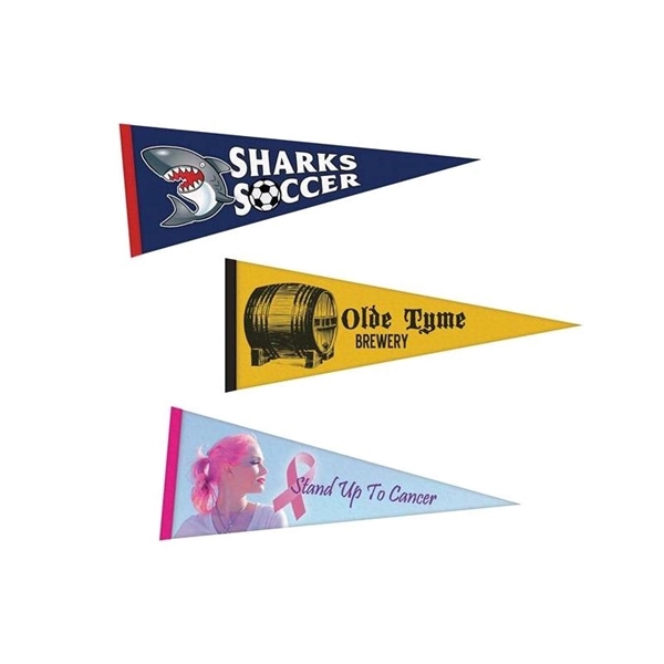 9" x 24" Full color felt pennant flag banner plus full... from ASI 37218 Athena Promo (tm)