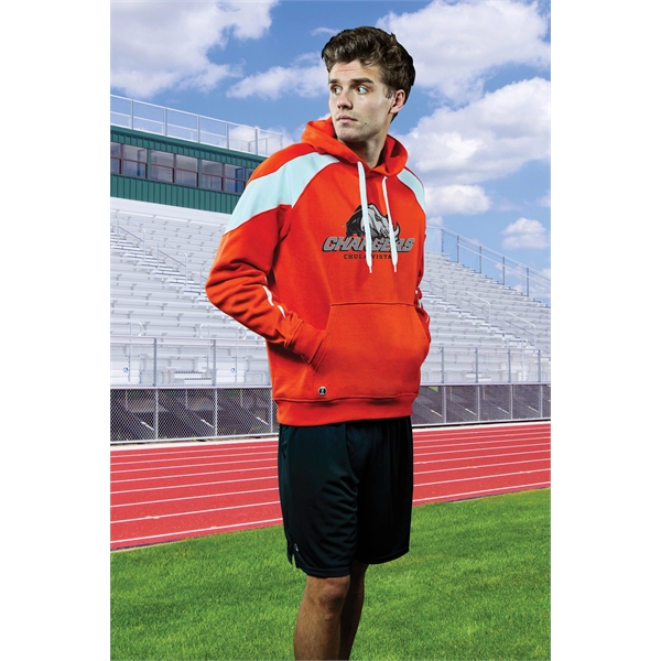 Adult hoodie made of cotton/polyester with matching self-fabric cuffs and bottom... from ASI 37461 Augusta Sportswear / Holloway® Holloway Sportswear