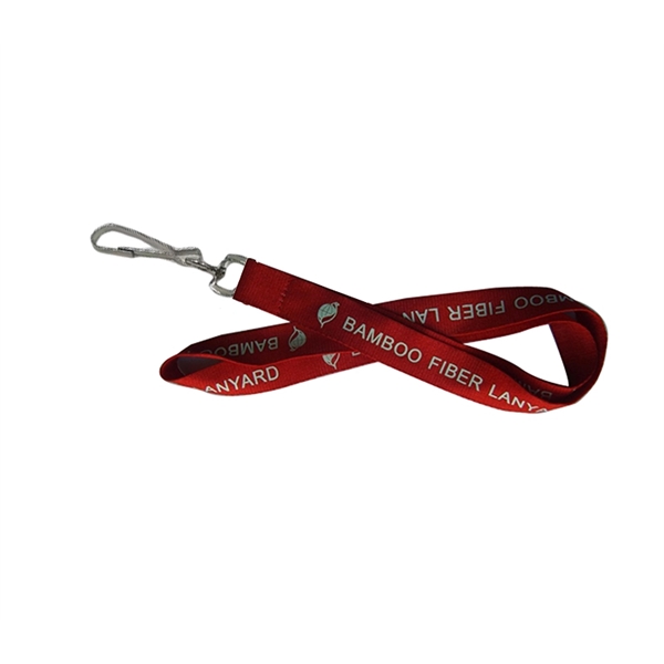 ECO-friendly bamboo Lanyard with 1 color silkscreen imprint on one side... from ASI 37218 Athena Promo (tm)