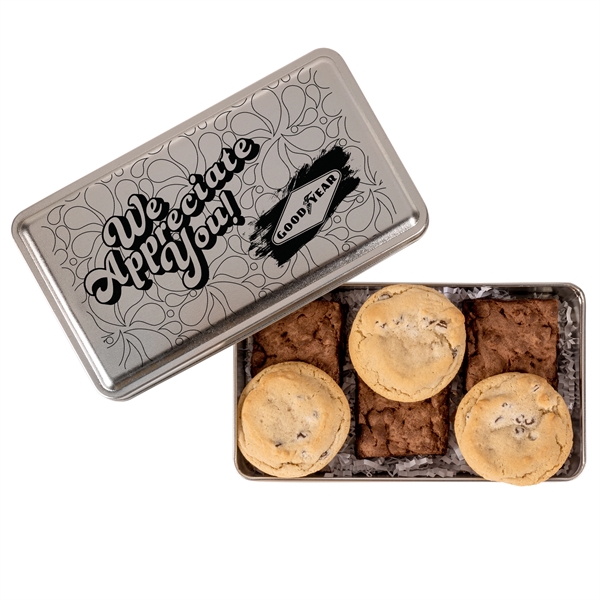 Fudge Brownies & Chocolate Chip Cookies in Tin... from ASI 44900 NC Custom (CI/Lanco) / Fresh Beginnings