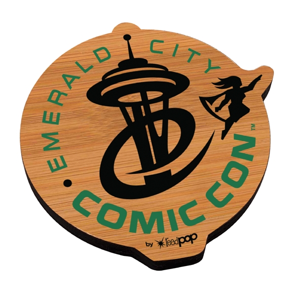 Customizable bamboo magnet with full color UV graphic.... from ASI 72521 Morris Magnets / Laser Cuts